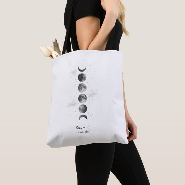 Tote Bolsa de Lona "Stay Wild Moon Child" (Close Up)