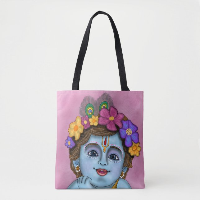 Tote Bolsa de Lord Krishna (Frente)