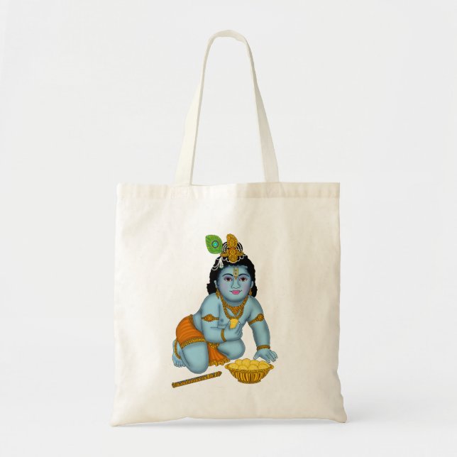 Tote Bolsa de Lord Krishna (Frente)