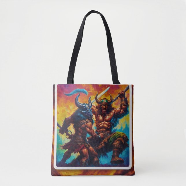 Tote Bolsa de Luta do Rei Bárbaro (Frente)
