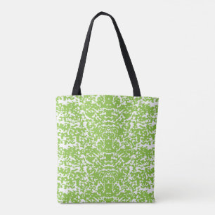 Tote Bolsa de luxo botânica em verde lima