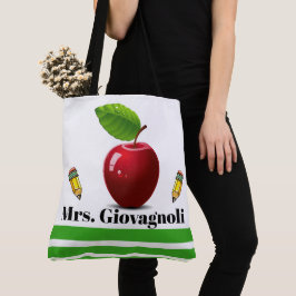 Tote Bolsa de Maçã - Veja Trás!