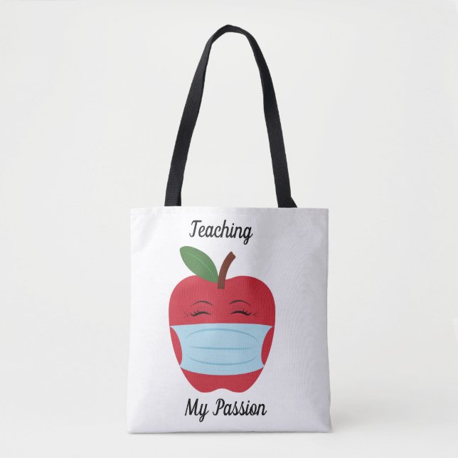 Tote Bolsa de Maçã Vermelha, Bolsa de Ombro (Frente)