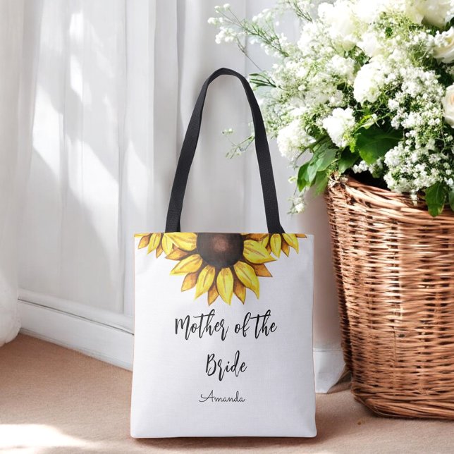 Tote Bolsa de Madrinha de Casamento de Girassol (Criador carregado)