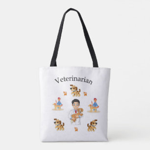 Tote Bolsa de mão, Veterinário Cães Gatos Animais