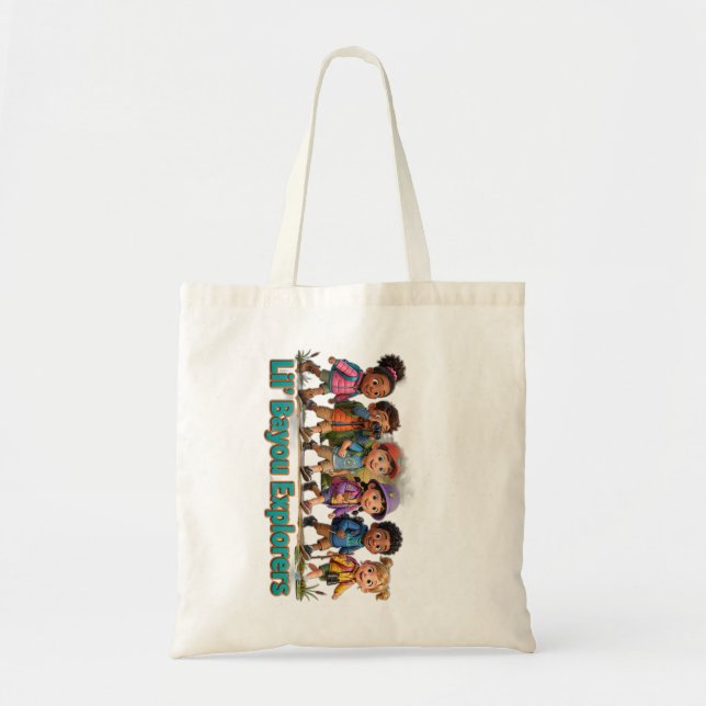 Tote Bolsa de Mãos da Equipe de Exploradores do Lil' Ba (Frente)