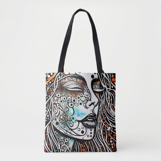 Tote Bolsa de Meditação Mantra Bohemian (Frente)