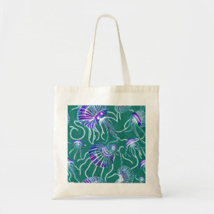 Tote Bolsa de medusa púrpura