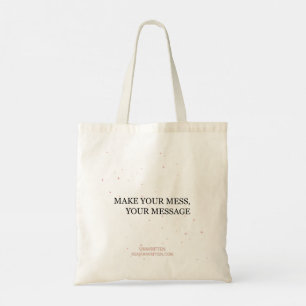 Tote Bolsa de mensagem reversível