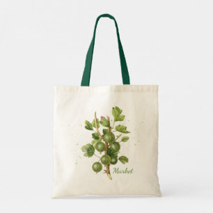 Tote Bolsa de Mercado de Fruta Botânica
