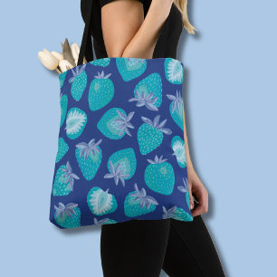 Tote Bolsa de Morango Azul / Comprador / Saco