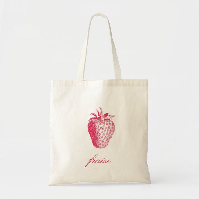 Tote Bolsa de morango (Frise) (Frente)