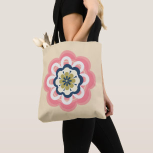 Tote Bolsa de mulheres Pastel Rosa Moderno