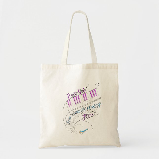 Tote Bolsa de Música de Louvor  (Frente)