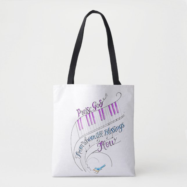 Tote Bolsa de Música de Louvor (Frente)