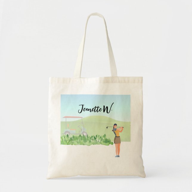 Tote Bolsa de na moda de golfe para golfe ou praia (Frente)