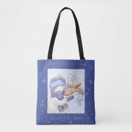 Tote Bolsa de Natal Carrot Nose & Reindeer