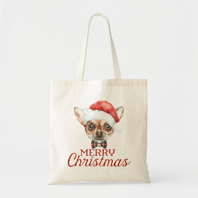 Tote Bolsa de Natal Chihuahua (Frente)