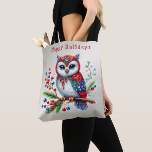 Tote Bolsa de Natal Colorida Feriado de Natal