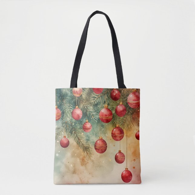 Tote Bolsa de Natal das Noites de inverno (Frente)
