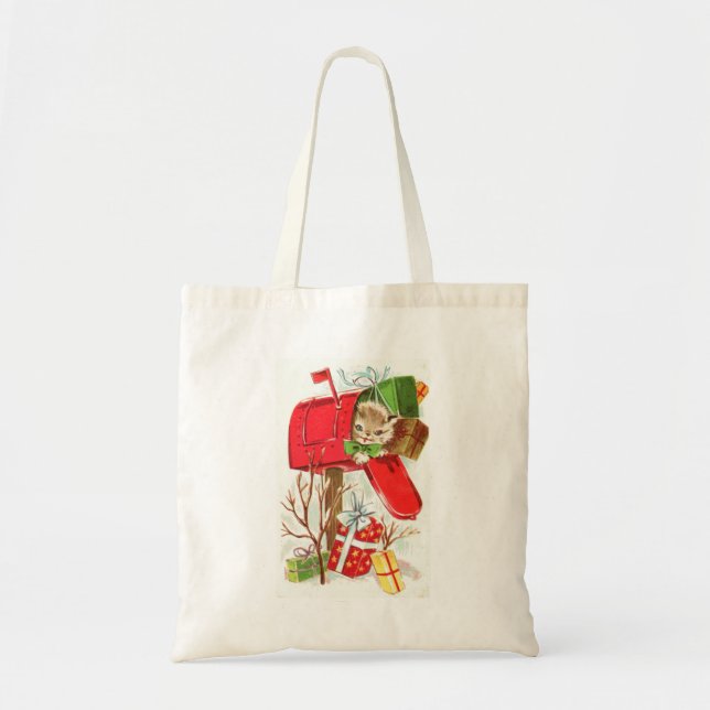 Tote Bolsa de natal decorativo personalizado (Frente)