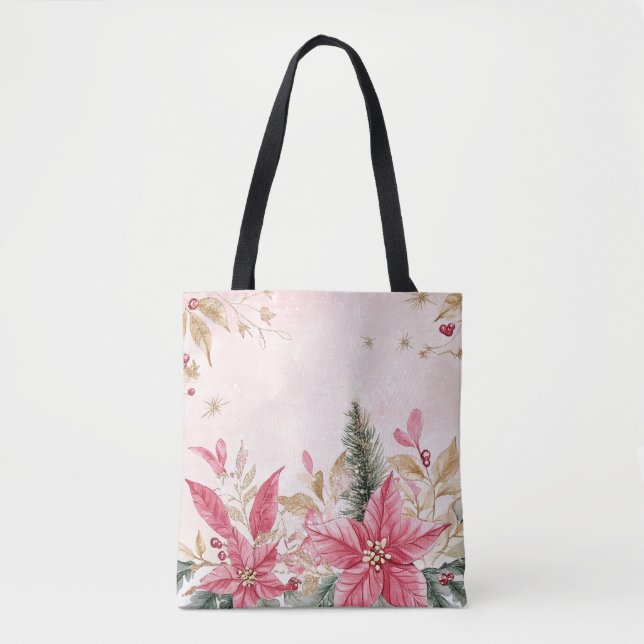 Tote Bolsa de Natal Feliz (Frente)