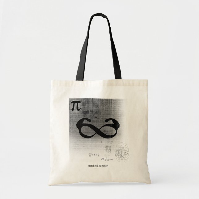 Tote bolsa de nerd para sempre (Frente)