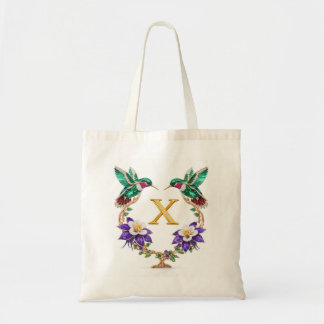 Tote Bolsa de Noiva Monograma de Beija-Flor Luxuosa com