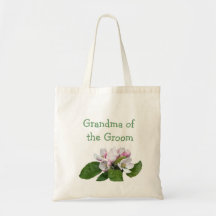 Bolsa de noiva/noivo com flores de maçã cor-de-ros