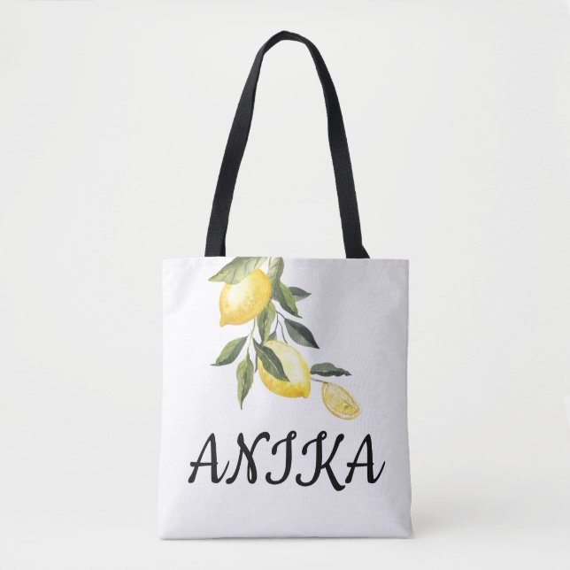 TOTE BOLSA DE NOME PERSONALIZADO LIMONCELLO (Frente)