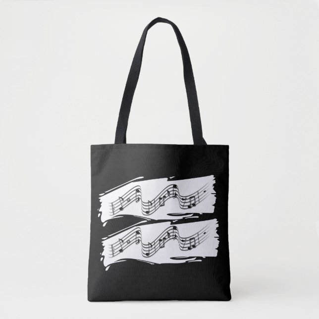 Tote Bolsa de notas musicais (Frente)