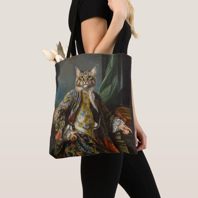 TOTE BOLSA DE OMBO DE GATO DE RENAISSÂNCIA (Close Up)
