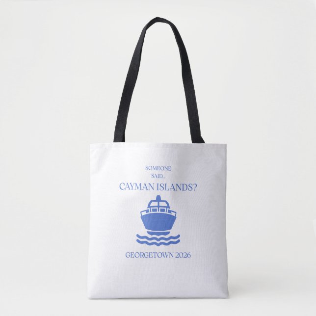 Tote Bolsa de ombro Cayman Islands Cruise Georgetown (Frente)
