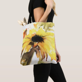 Tote Bolsa de Ombro de Girassol All-Over-Impressão