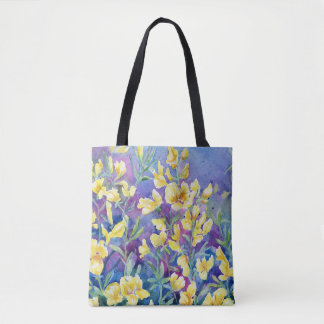 Tote bolsa de Ombro "Ervilhas Amarelas Selvagens"