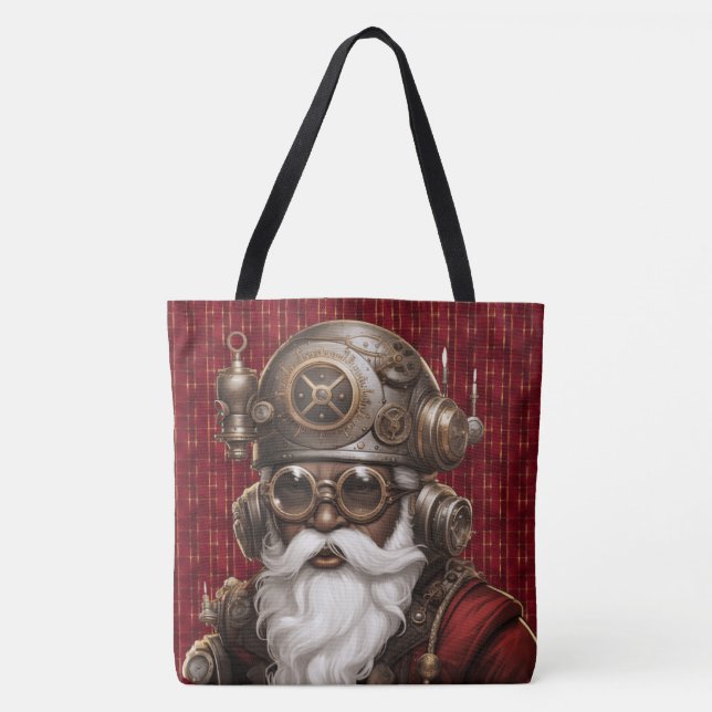 Tote Bolsa de ombro grande Unicamente Preto Steampunk P (Frente)