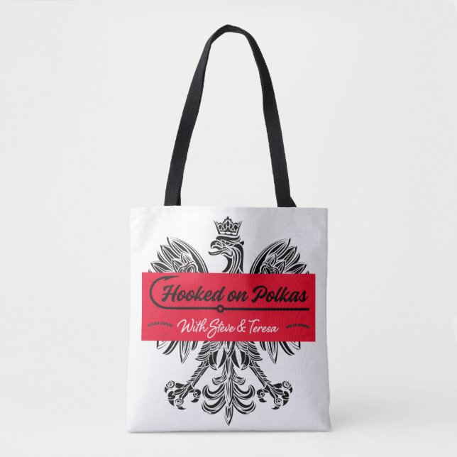 Tote Bolsa de ombro Hookes on Polkas (Frente)