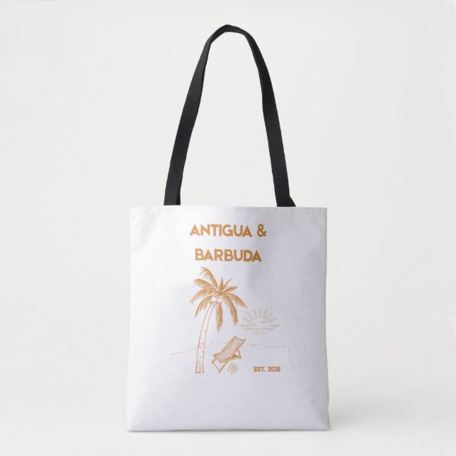 Tote Bolsa de ombro luxuosa de Antígua e Barbuda (Frente)