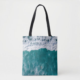 Tote Bolsa de Ombro Onda Oceânica