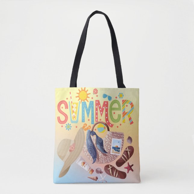 Tote Bolsa de Ombros de Verão (Frente)