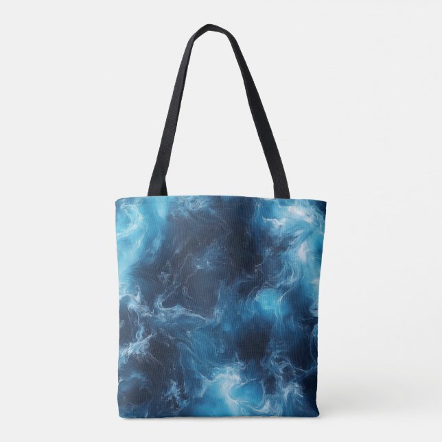 Tote Bolsa de Onda Oceânica (Verso)