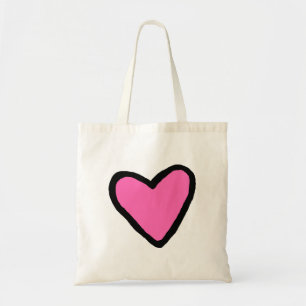 Tote Bolsa de orçamento cor-de-rosa