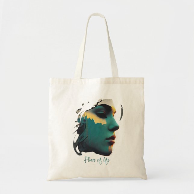 Tote Bolsa de Orçamento de Arte Cityscape | Bag de esti (Frente)