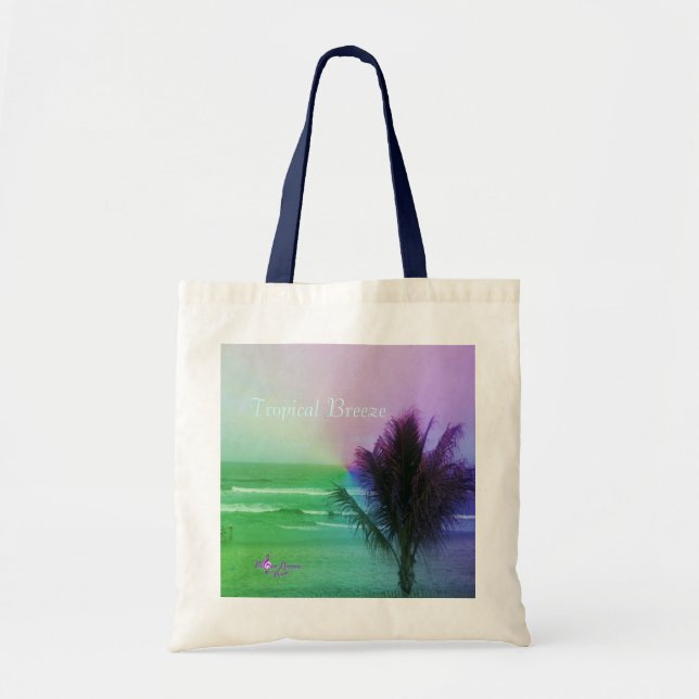 Tote Bolsa de Orçamento de Breeze Tropical (Frente)