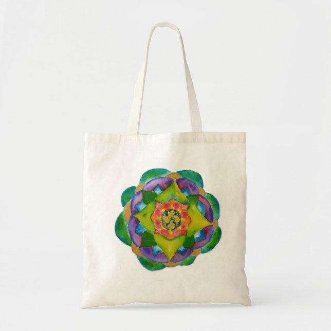 Tote Bolsa de Orçamento de Tranquilidade de Pintura de  (Frente)