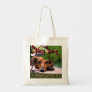 Tote Bolsa de Orçamento do Cão de Enchimento