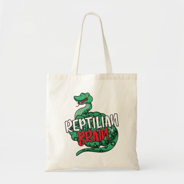Tote Bolsa de Orçamento do Cérebro Reptiliano (Frente)