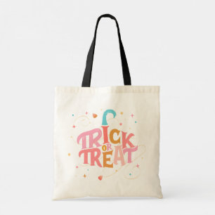Tote Bolsa de Orçamento do Dia das Bruxas Rosa