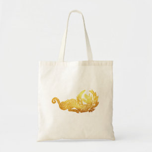 Tote Bolsa de Orçamento do Dragão ouro