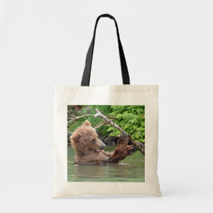 Tote Bolsa de orçamento do filhote de urso-pardo